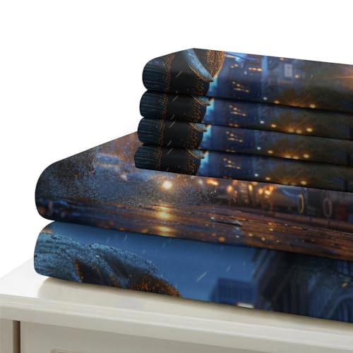 Parure de lit microfibre 200x200 fermeture éclair housse de couette 3pcs