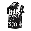 Men's Rock Band Bon Polo Shirt Casual T-Shirt Stylish Soft Breathable Fabric S-4XL for Daily Business and Gatherings #2