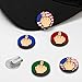 Lousrnman Golf Ball Marker, Movable Funny Middle Finger Ball Marker for Putting Green, Metal Golf Accessories with Magnetic Hat Clip, Gift for Men and Women (Green)