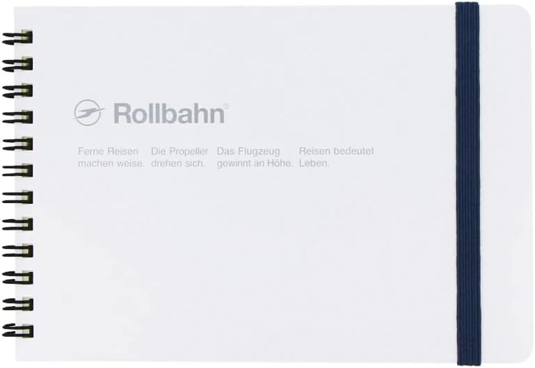 Delfonics Rollbahn Spiral Horizontal Notebooks: 7-1/2 in. x 5 in. (White)
