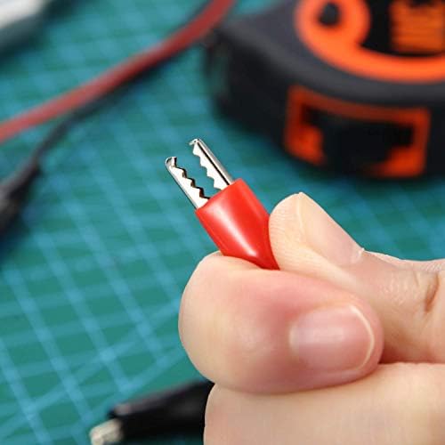 Quesuc 2 Groups 1M Test Leads Set with Alligator Clips Double-Ended Jumper Wires