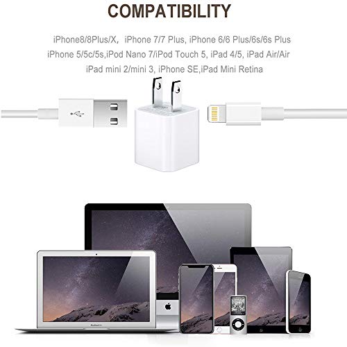 iPhone Charger, iPhone Charger Wire Data Sync Charging Cord Compatible with iPhone 11 Pro Max/iPhone 11 Pro/iPhone 11/iPhone X/8 Plus/7 Plus/6S/6 Plus/6S Plus/5/5S/5C/XS/XR/XS Max and More - Thumbnail 6