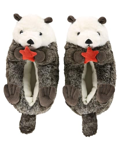 Image of Lazy One Animal Critter Slippers for Kids and Adults, Cute and Cozy Slippers