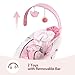 Baby Bouncer, Portable Infant Bouncer, Adjustable and Foldable Baby Rocker with Vibrations,Baby Bouncer Seat for Baby 0-6 Months 6-20 lbs Indoor & Outdoor Use