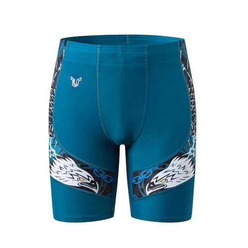 HUGE SPORTS Men's Rash Guard Swim Shorts Compression Swimming Jammer Cool Dry Active Swimsuit Workout Shorts Sports Tights2