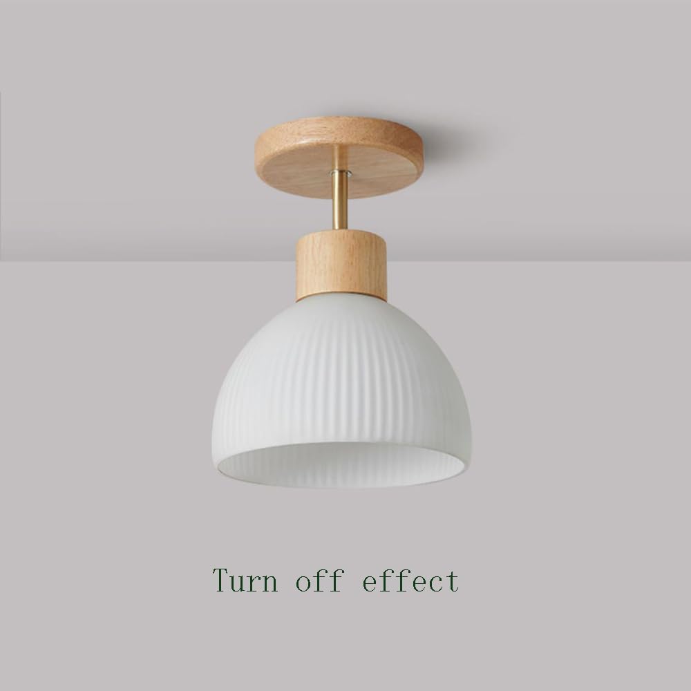 Aisle Close To Ceiling Light Fixtures, European Style Corridor Ceiling Lamp, Simple Modern Log Bedroom Ceiling Hanging Lights, E27 Base Soft Acrylic Lampshade, For Living Room, Bedroom, Kitche