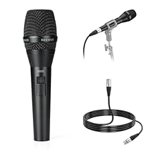 【Metal Dynamic Microphone】 Built with a moving coil dynamic capsule and housed in a rugged aluminum alloy body, this microphone is designed to withstand the rigors of stage use and frequent transport 【Cardioid Pickup Polar Pattern】 The cardioid polar...