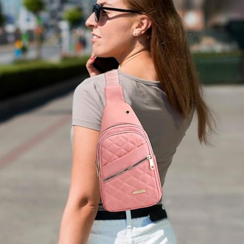 Womens Sling Bag, Casual Pouch Backpack, Adjustable Lightweight Shoulder Pack, Durable Comfortable Fit, Reusable Accessories for Running Walking Hiking Travel Outdoors2