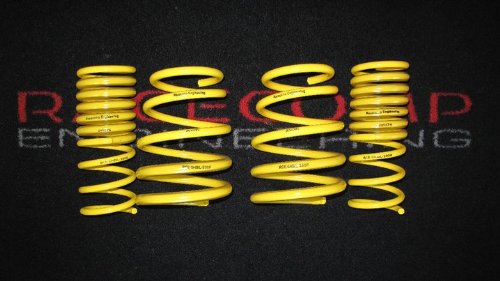 RCE Racecomp Engineering Yellow Lowering Springs Subaru STI 2004-2007