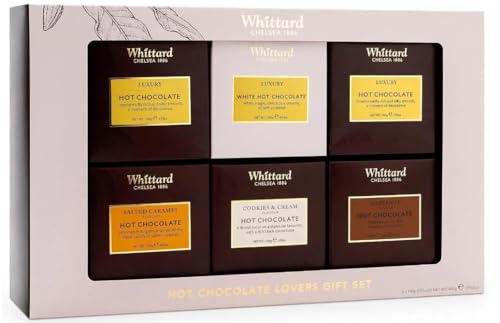 Whittard of Chelsea Premium Hot Chocolate Gift Set Pack of 6