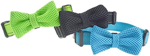 DEXDOG Bow Tie Dog Collar, Male Boy Puppy Accessory (Small, Black)