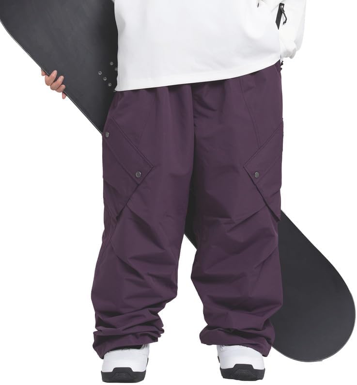 Snowshred Men's Baggy Cargo Snowboard Pants Waterproof Windproof Snow Pants Fashion Streetwear for Winter Outdoor