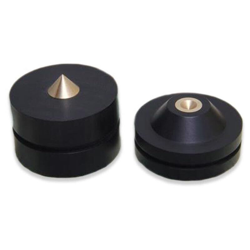 4PCS 33mm Height Adjustable Wooden Speaker Spike Isolation Stand Base Pad