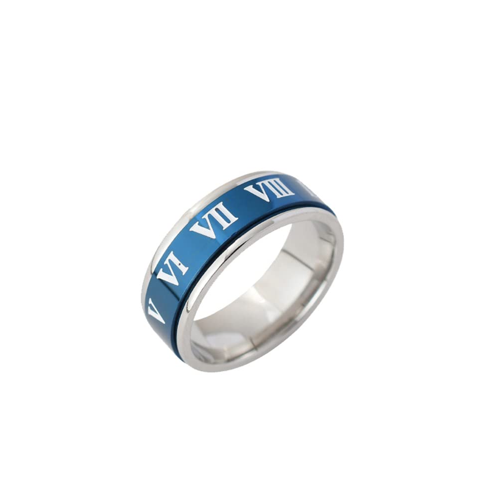 HIJONES Giratorio/No Giratorio Anillos para Hombre Mujer Acero Inoxidable