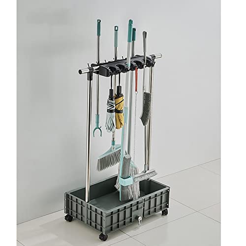 Solution de rangement polyvalente contre le désordre des balais et outils de ménage
