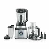 Ninja Detect Kitchen System Blender – 1700W Power, 72 oz Pitcher, BlendSense Technology, 3 Speeds + Auto Presets, Food Processor Bowl with Slicing & Shredding Disc, Crush, Chop, Dough, Smoothies.