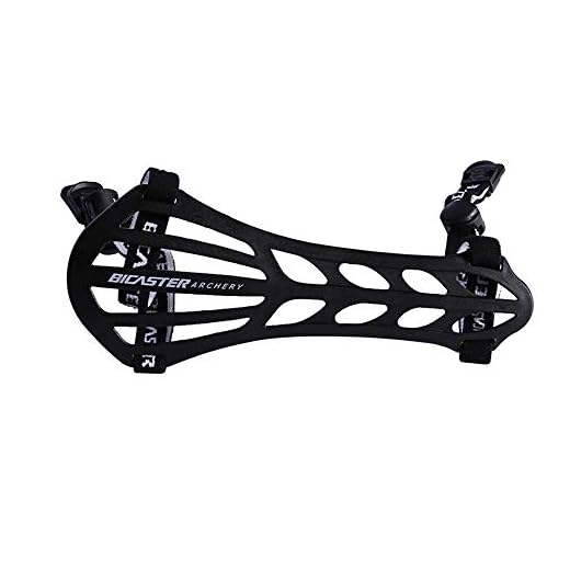 BICASTER Protectores de brazo para tiro con arco, color negro
