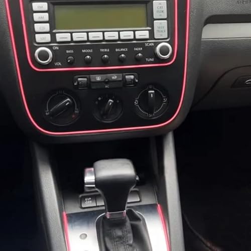 Mr.brighton Led 10Ft (3M) Car Interior Decorative Molding Door Panel Gap Trim Strip (Pink) #TOP6