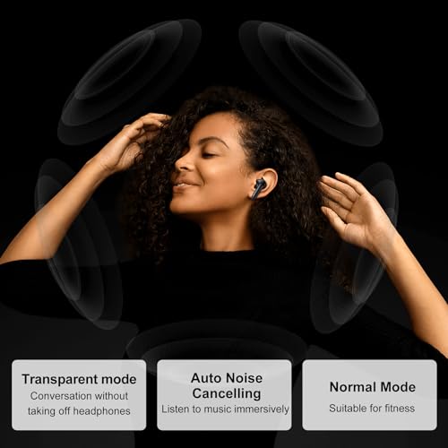 Blackview Wireless Earbuds in Ear Headphones Wireless Bluetooth 5.3, TWS Ear Buds Built-in Mic Sports Noise Canceling Earbuds IPX7 Waterproof,56H Playtime LED Power Display for Android/iOS Phone - Image 3