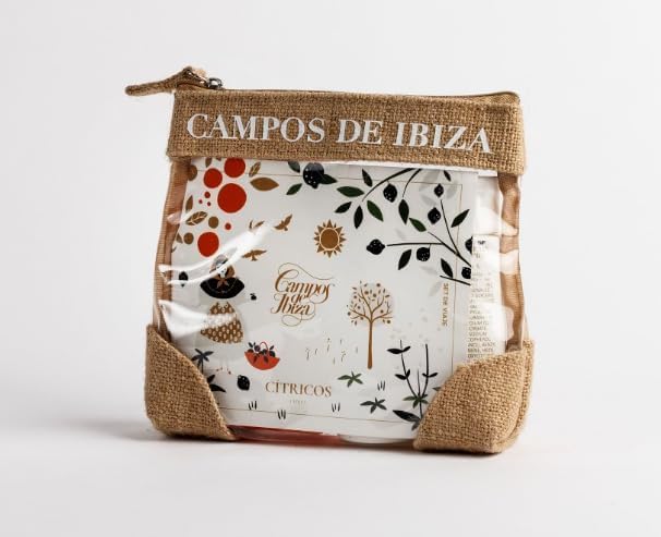 Set da Viaggio Mandarino Fresco Campi di Ibiza - Shampoo + Balsamo + Sapone - Fragranza Naturale ed Eco-Responsabile - Dermatologicamente Testato - 3 Pezzi Compatti da Viaggio