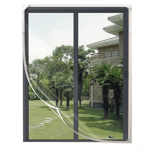 Transparent Window Insulation Film, EVA Windproof Thermal Barrier for Winter Energy Saving, Cut to Fit, 1.2x1.5m(1.2M*1.8M)