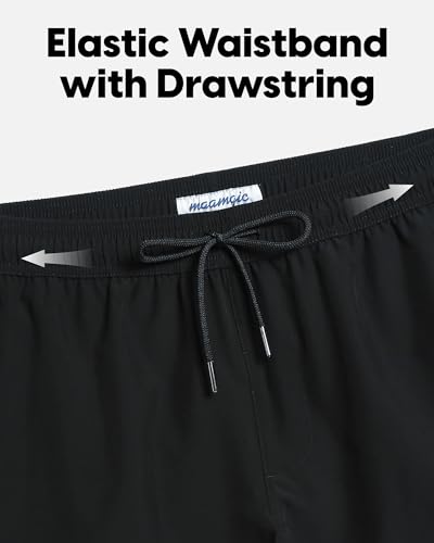 maamgic Mens Swim Trunks 5" Quick Dry Beach Shorts Stretch Swimming Trunks Shorts with Mesh Lining Zip Pockets4