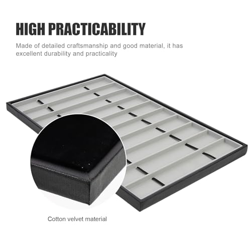 POPETPOP Bandeja Organizadora de Correas de Reloj Negra 10 Compartimentos, para Almacenaje en Casa y Presentación en Tiendas - imagen 9