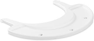 hauck Arketa Play Tray, White - Spielbrett (ohne Spielaufsätze) Kompatibel mit Arketa Holzhochstuhl, Schnelle Klick Befestigung, Pflegeleicht, für Babys & Kleinkinder 6-36 Monaten