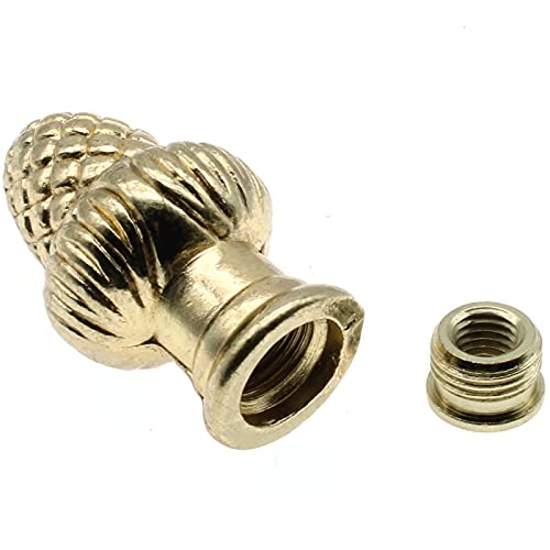 Brass Lamp Finial Solid Lamp Finial Cap Knob Gold Lamp Decoration For Lamp Shade Harp Holder Clip-On Lampshade #TOP1