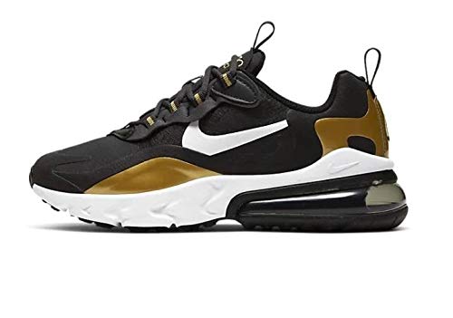 Nike Air Max 270 React GS Running Trainers BQ0103 Sneakers Shoes (UK 4 US 4.5Y EU 36.5, Anthracite Black White 005)2