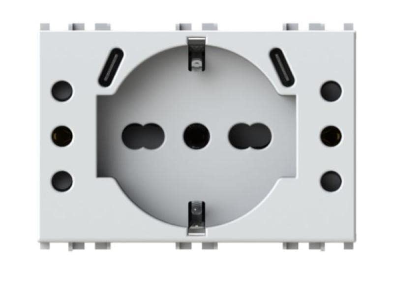 Prise encastrée USB P503 3.0A pour Vimar Arkè Blanc 4Box