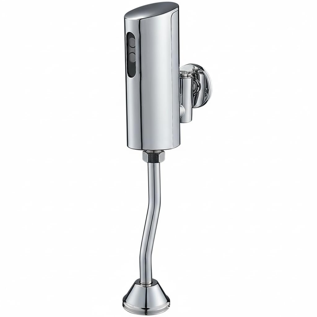 Ausam Automatic Sensor Urinal Flush Valve | Touchless Infrared Electronic Flush System, Chrome Wall Mounted, Water Saving Hygienic for Commercial Toilets