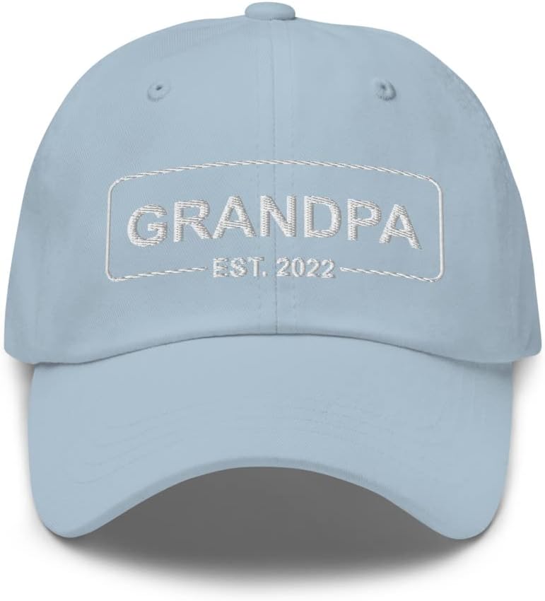 Grandpa Est. 2022 Dad Hat, Grandfather 2022 Hat, Established 2022 Hat, New Grandparents Gift, Father's Day Dad Hat