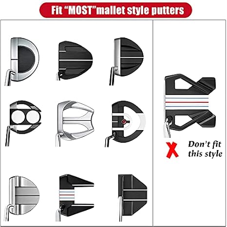USA Mallet Putter Cover Headcover Magnetic Golf Head Covers Headcovers Club Protective Equipment for Scotty Cameron Odyssey Two Ball Taylormade Durable | Club Protective Equipment for Scotty Cameron Odyssey Two Ball Durable