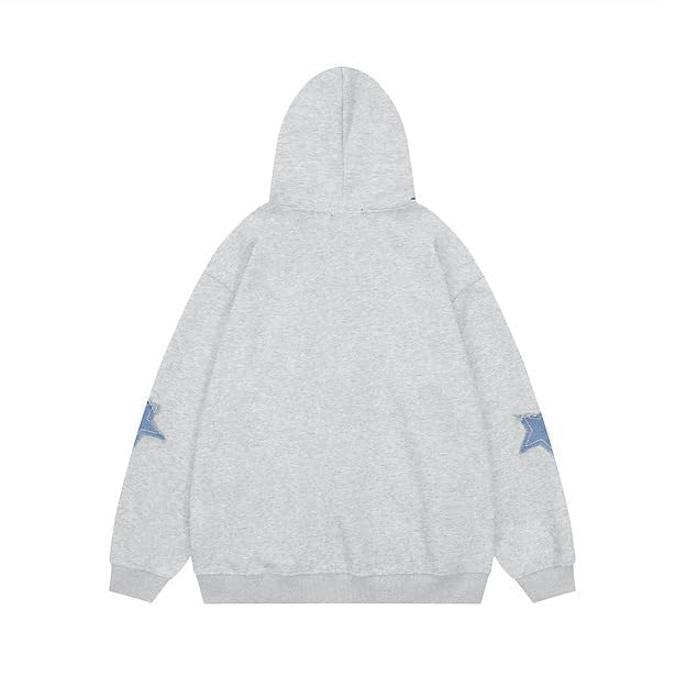 Y2k Hoodie Men Zip Hoodie Y2k Jacket Star Graphic Hoodies Sweatshirt Grunge Harajuku Hip Hop Streetwear3