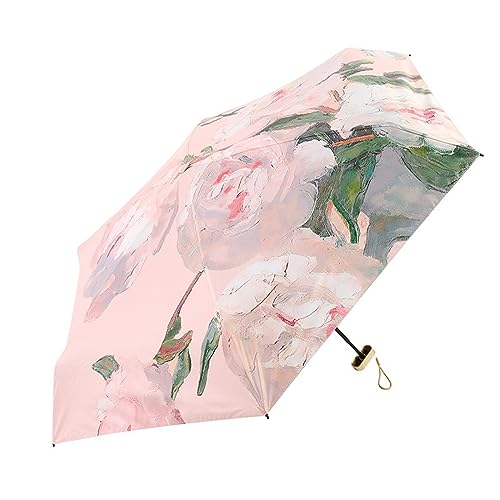 Parapluie portable compact HLTYGWX mini parasol de poche pliant pour femme