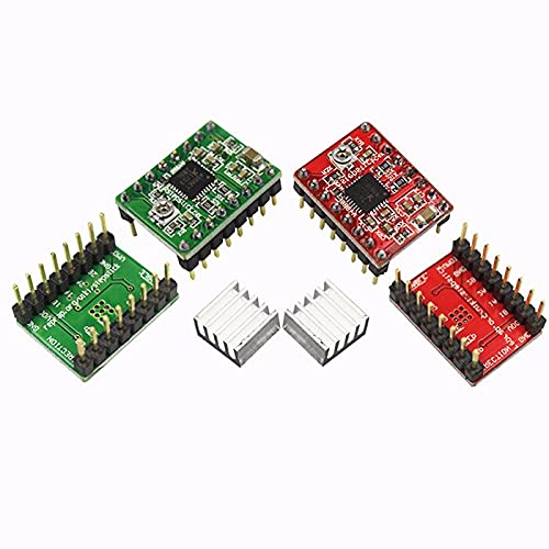 Lysee 3D Printer Parts & Accessories - CNC Shield v3 Engraving Machine 3D Printer+ 4pcs A4988 Driver Expansion Board for + R3 with USB Cable