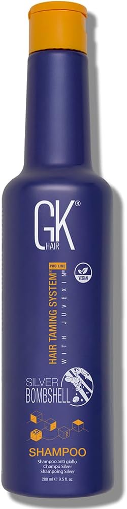 Silver Bombshell Purple Shampoo (9.5 Fl Oz/280ml) For Blonde, Platinum, Ash, Silver & Gray Hair Moisturizes Dry & Damaged Removes Yellow Brassy Tones