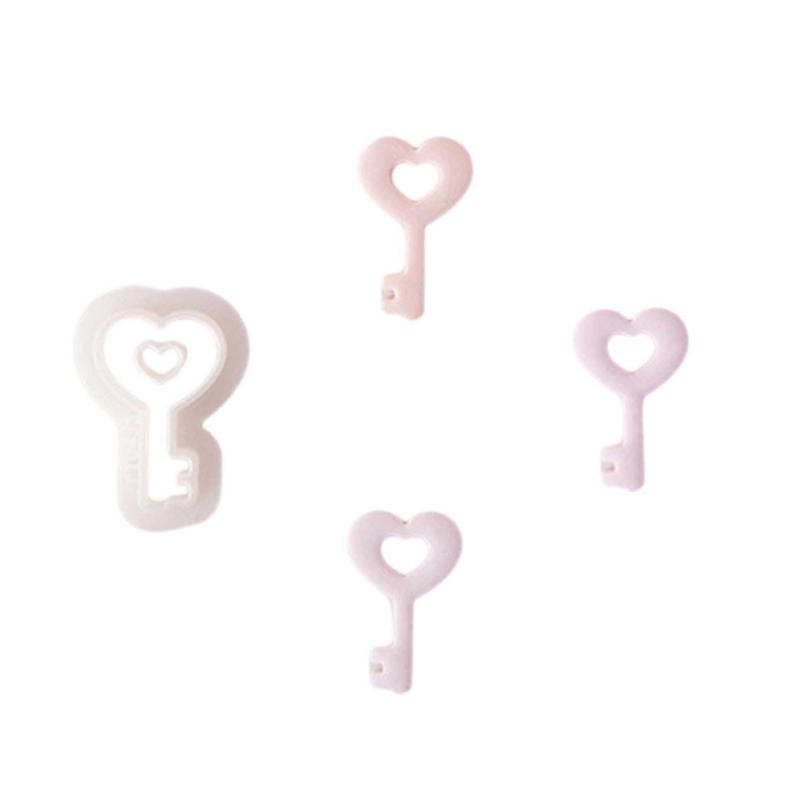 Yhplxyuus Clay for Earrings Jewelry Making Keys Heart Clay Practical Earrings Valentine ' s Day Earring Cake Jewelry