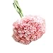 Produktbild Sonnena Künstliche Seide gefälschte Blumen Blatt Nelken Kunstblume Blumenstrauß Blumen-Bouquet Bridal Bouquet Blume Hochzeit Home Party Dekoration 6 Stück Bouquet (D)