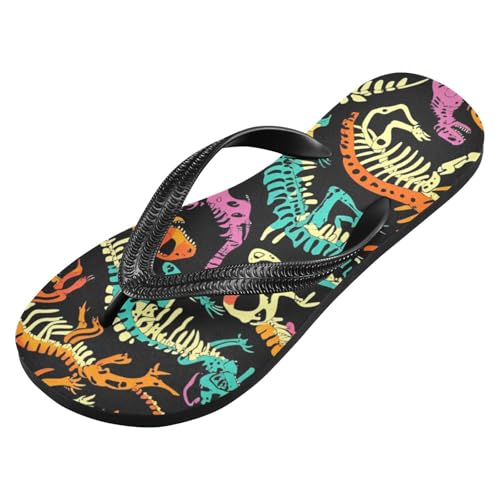 Womens Flip Flops Cute Dinosaur RoarNon-Slip Casual Beach Slippers Rubber Sandals214B8384