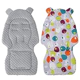 Souvent amélioré: notre doublure de siège de poussette est faite de matériaux Doudoune et Oxford en tissu de haute qualité pour s'assurer qu'il est ultra-doux et adapté à la peau pour votre bébé. Il peut résister à un lavage et à l'utilisation fréquents sans compromettre le confort et la sécurité ,matelas poussette coussin bebe,hamac poussette deuxième enfant,reducteur poussette bebe,matelas poussette universelle