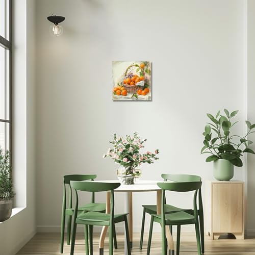 Tableau toile Oranges pour habiller un mur vide de cuisine - 5