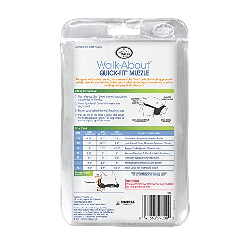 Four Paws 100203679 Walk-About Quick-Fit Dog Muzzle 4 thumb #6