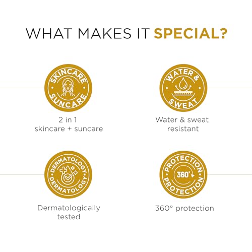 Image of Oshea Herbals UV Shield 7-in-1 Sunscreen Serum SPF 60 PA+++ | Broad Spectrum Sunscreen for Men & Women | Lightweight Face Serum with Skin Brightening & Hydration | 50ml