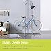 Delta Cycle Michelangelo 2 Bike Storage Rack - Gravity Fully Adjustable Bike Rack Garage For Road, MTB, and Hybrid Bicycles - Vertical Bike Rack Holds Up To 80 lbs