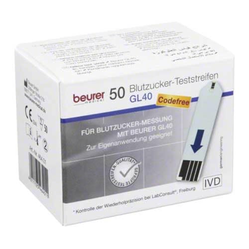 Beurer Gl40 Blutzuckerteststreifen 50 stk