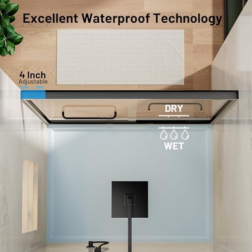Image of Findepot 44-48 inch W x 70 inch H Sliding Shower Door, 6 Anti-Collision Buffers