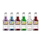 Hawaiian Shaved Ice Syrup Assortment, 6 Popular 16oz Flavors: Cherry, Grape, Blue Raspberry, Tiger's Blood, Lemon-Lime, Pina Colada