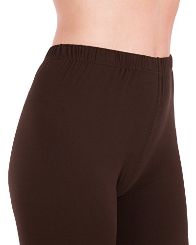 Homma Premium Ultra Soft High Rise Full Length Leggings, Regular and Plus Size (XL/2XL, Black/Brown/Charcoal) - Image 6